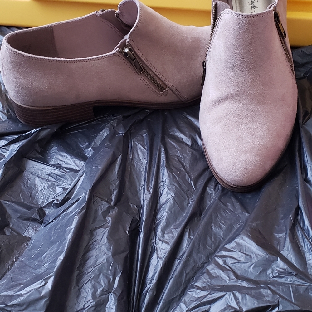 Faux suede shoes
